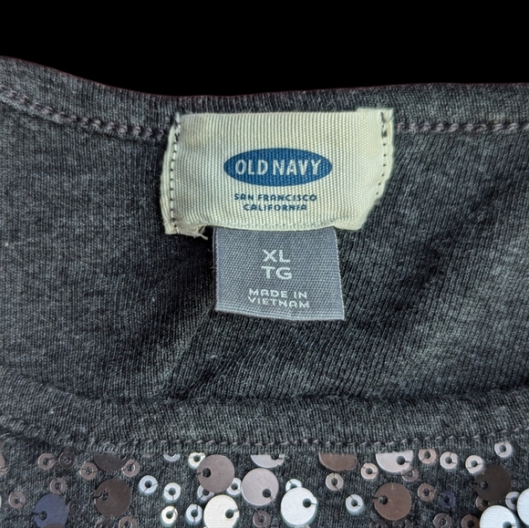 🟡 16. XL Sequin Tank Top Bubble Shape Sequin - Picture 3 of 5